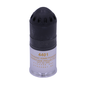 4401 – 40MM Inert Powder Barricade, Spin Stabilized, 4.1″ Long