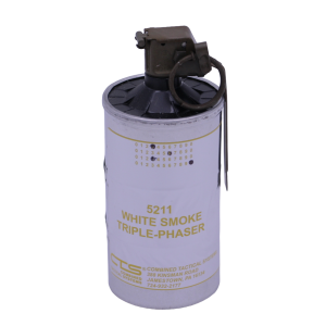 5211 – White Smoke Triple Phaser® Canister Grenade
