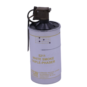 5211 – White Smoke Triple Phaser® Canister Grenade